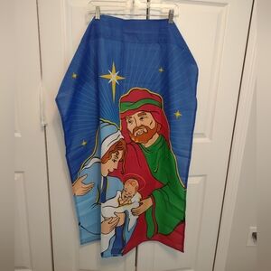 Nativity Birth Of Jesus Garden House Flag 29" X 40" Yard Banner by Meadow Creek